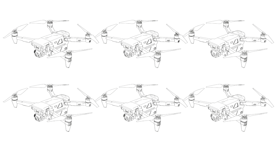 Tarvas FPV airframes, exploded technical view